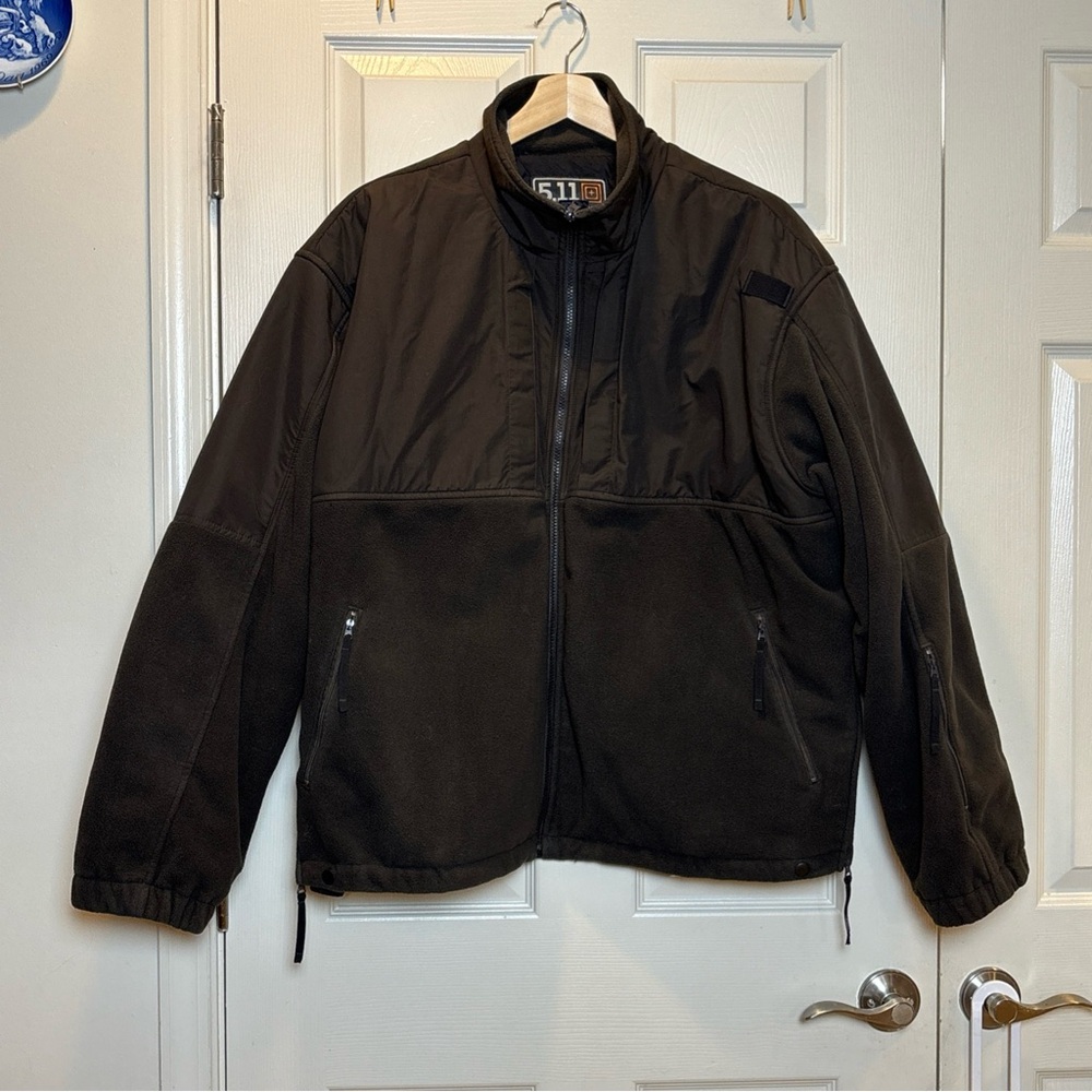 5.11 Tactical Men's Fleece 2.0 Brown Jacket Size 2XL